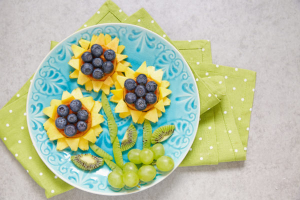 Food turned into sunflowers.