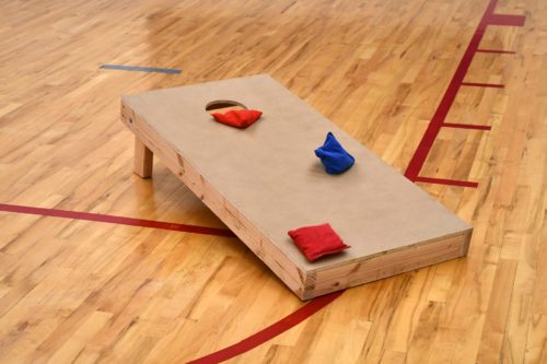 cornhole bean bag game wod